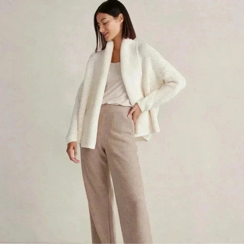 Haven Well Within Womens Cream Organic Cotton Shawl Cardigan Size XS Clean Girl